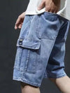 Mens Denim Cargo Shorts