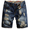 Mens Ripped Denim Shorts