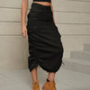 Midi Denim Cargo Skirt