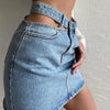 Mini Bodycon Denim Skirt