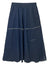 Navy Denim Midi Skirt