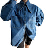 Oversized Denim Shirt Womens