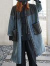 Oversized Denim Trench Coat