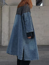 Oversized Denim Trench Coat