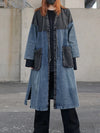 Oversized Denim Trench Coat