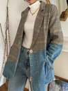 Patchwork Denim Blazer