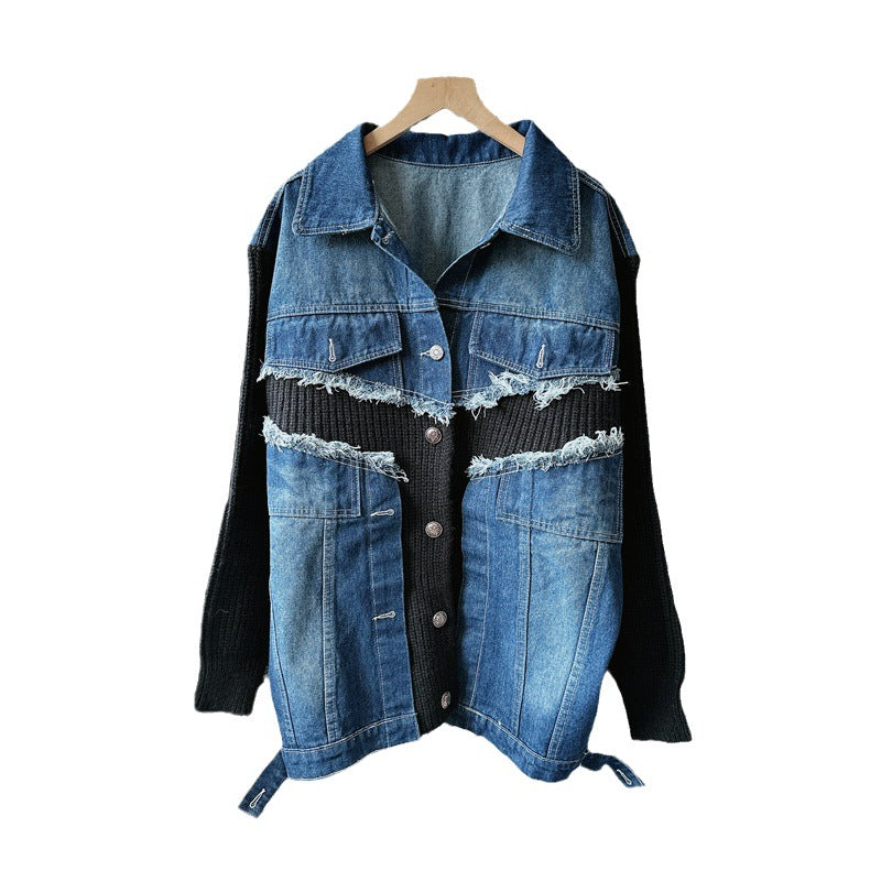 Patchwork Denim Coat