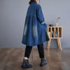 Patchwork Denim Trench Coat