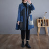 Patchwork Denim Trench Coat