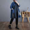 Patchwork Denim Trench Coat