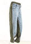 Patchwork Straight-Leg Jeans