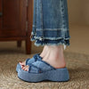 Platform Denim Sandals