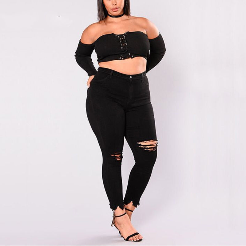 Plus Size Black Skinny Jeans