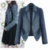 Plus Size Denim Blazer