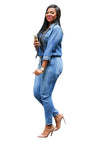 Plus Size Denim Jumpsuit