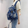 Rhinestone Denim Backpack