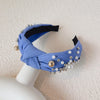 Rhinestone Denim Headband