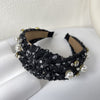 Rhinestone Denim Headband