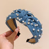 Rhinestone Denim Headband