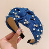 Rhinestone Denim Headband