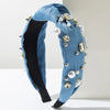 Rhinestone Denim Headband