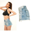 Rhinestone Fringe Denim Shorts