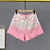 Rhinestone Pink Denim Short