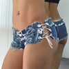 Ripped Slimming Denim Shorts