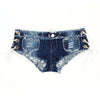 Ripped Slimming Denim Shorts