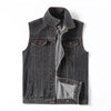 Sleeveless Denim Jacket Men's