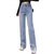 Slit Straight Leg Jeans