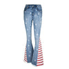 Star Print Flare Jeans