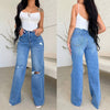 Straight Leg High Waisted Jeans