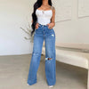 Straight Leg High Waisted Jeans