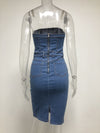 Strapless Denim Bodycon Dress