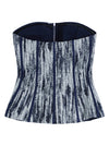 Strapless Denim Corset Top