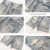 Streetwear Mens Denim Shorts