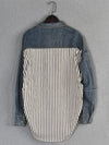 Striped Denim Shirt Womens