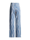 Striped Straight Leg Jeans