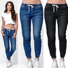 Tie Waist Skinny Jeans