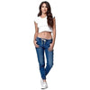 Tie Waist Skinny Jeans