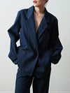 Vintage Denim Trench Coat