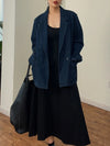 Vintage Denim Trench Coat