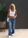 Vintage Straight Leg Jeans Women's