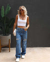 Vintage Straight Leg Jeans Women's