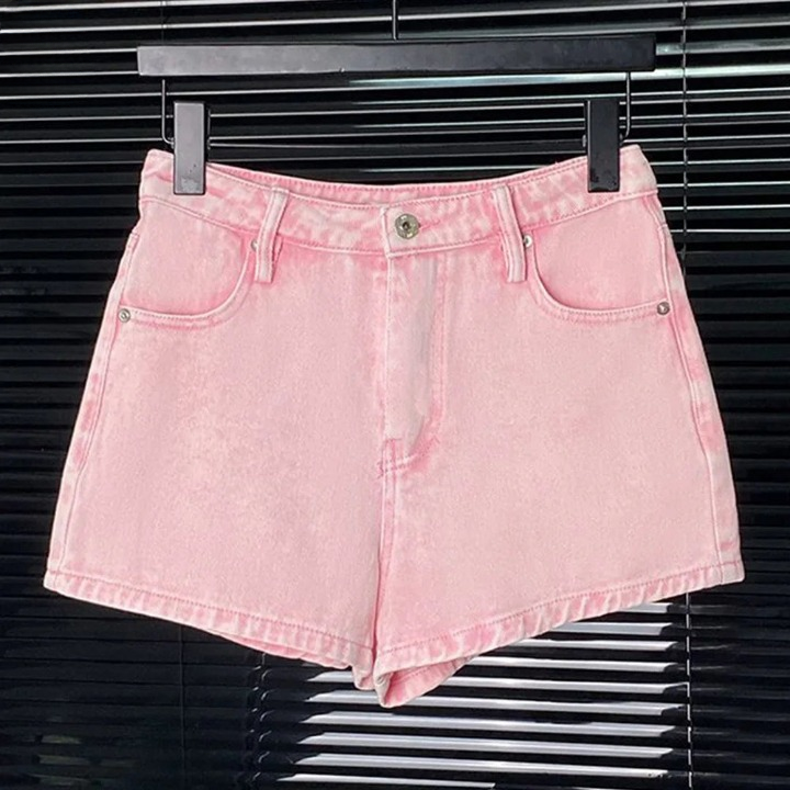 Washed Denim Pink Short