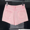 Washed Denim Pink Short