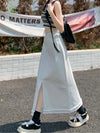 White Maxi Denim Skirt