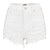 White Ripped Denim Shorts