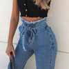 Women High Waist Jeans Sexy Jeans Harem Pants High Streetwear Stretch Pants Black Jeans Women